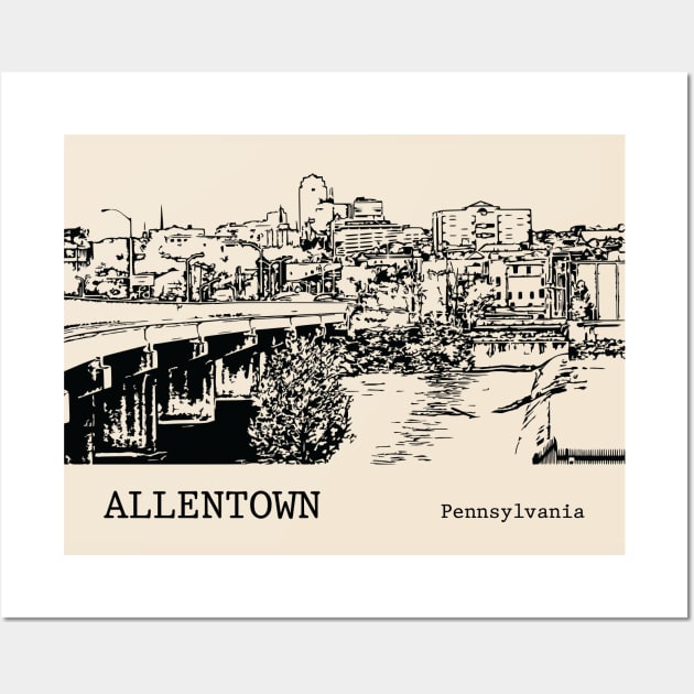 Allentown Pennsylvania Wall Art by Lakeric